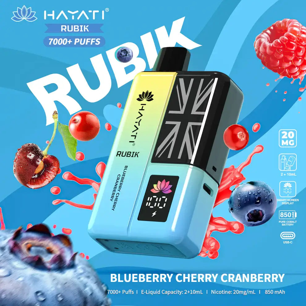 Hayati Rubik 7000 Puffs prefilled Vape Kit