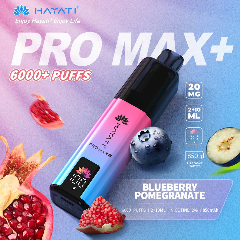 Hayati Pro Max Plus 6000 Puffs Prefilled Vape | All Flavours