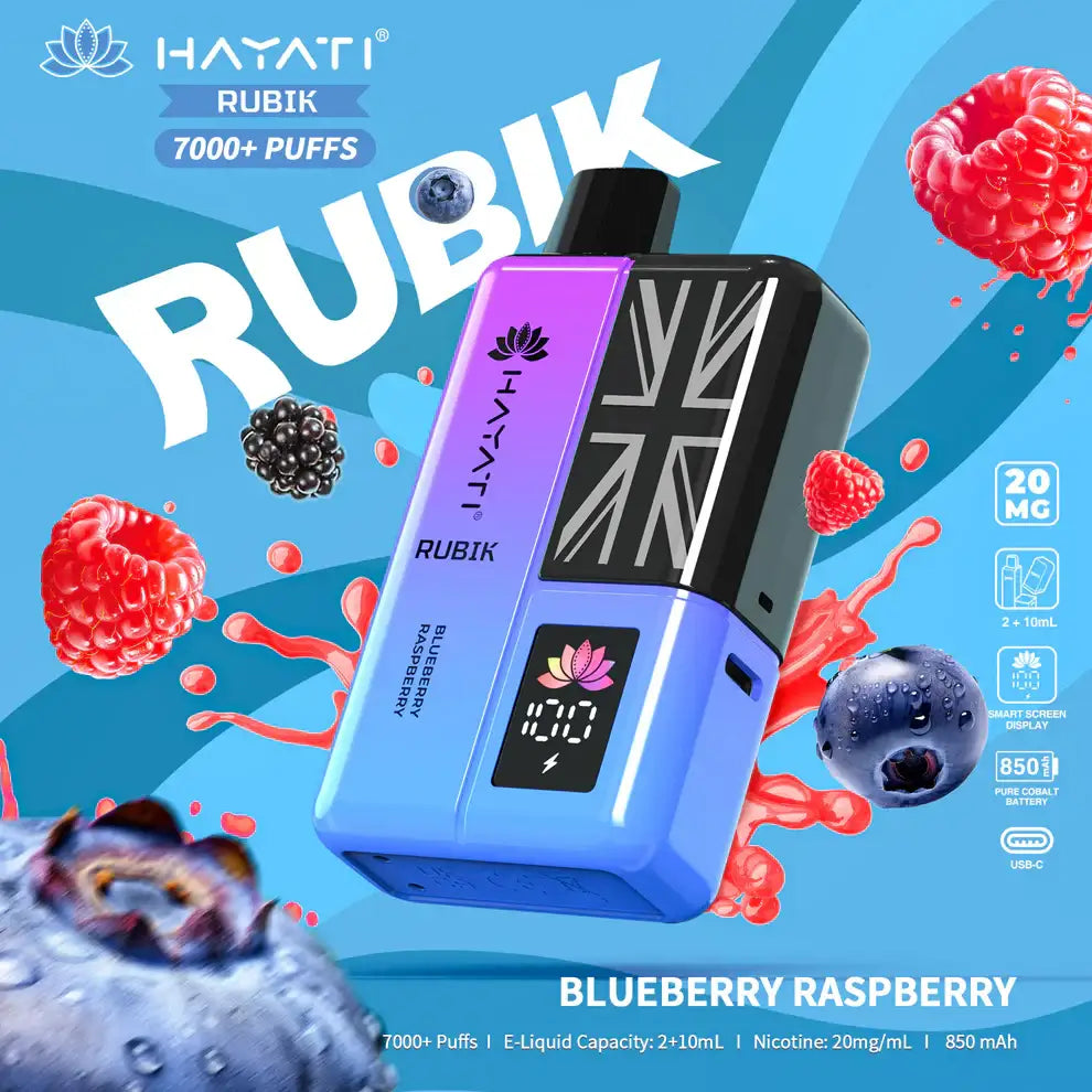 Hayati Rubik 7000 Puffs prefilled Vape Kit
