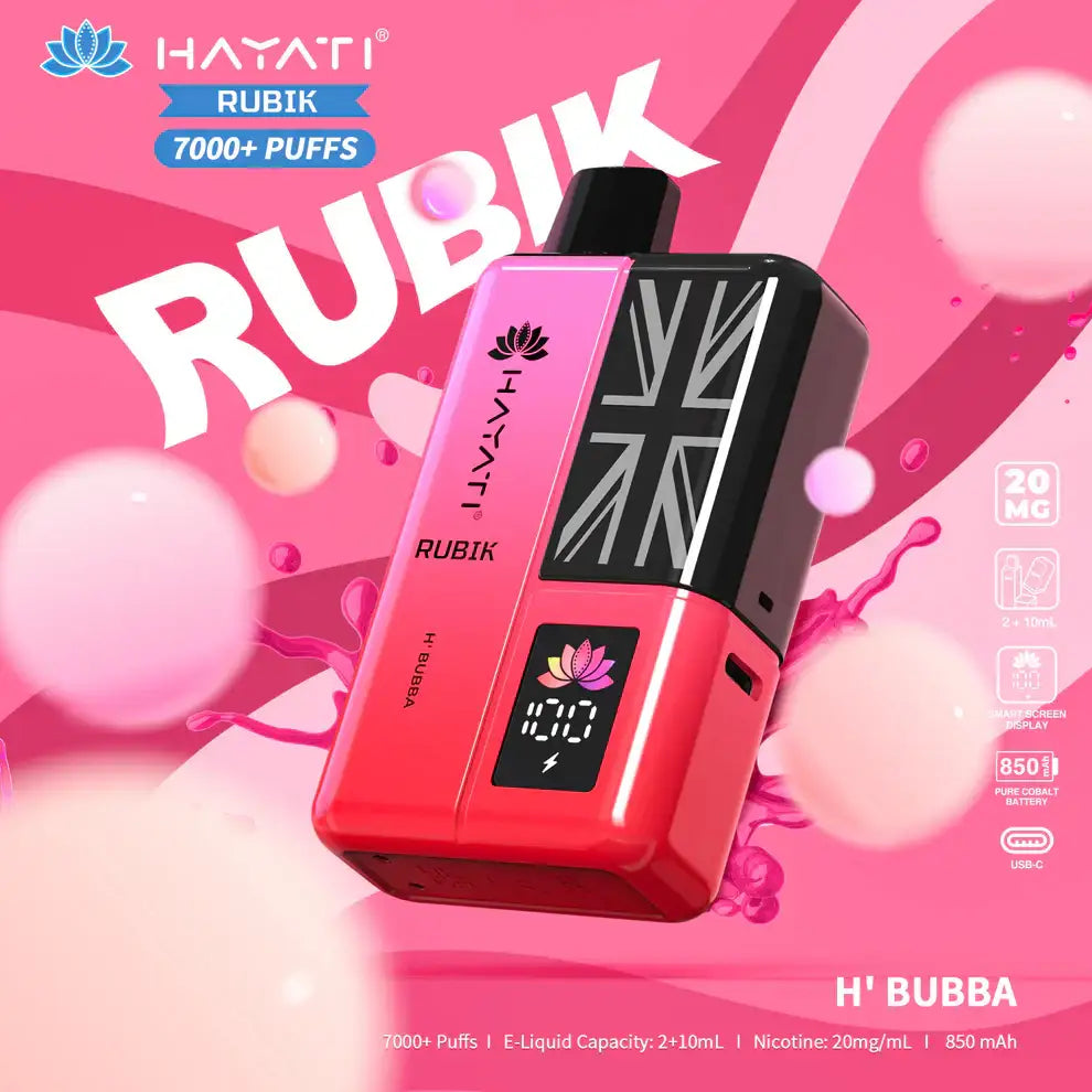 Hayati Rubik 7000 Puffs prefilled Vape Kit