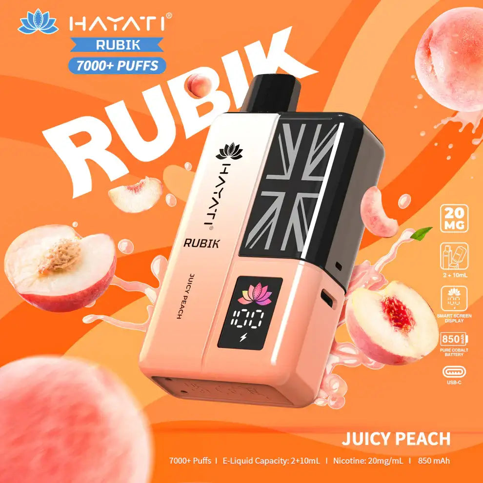 Hayati Rubik 7000 Puffs prefilled Vape Kit