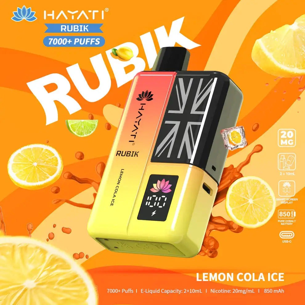 Hayati Rubik 7000 Puffs prefilled Vape Kit