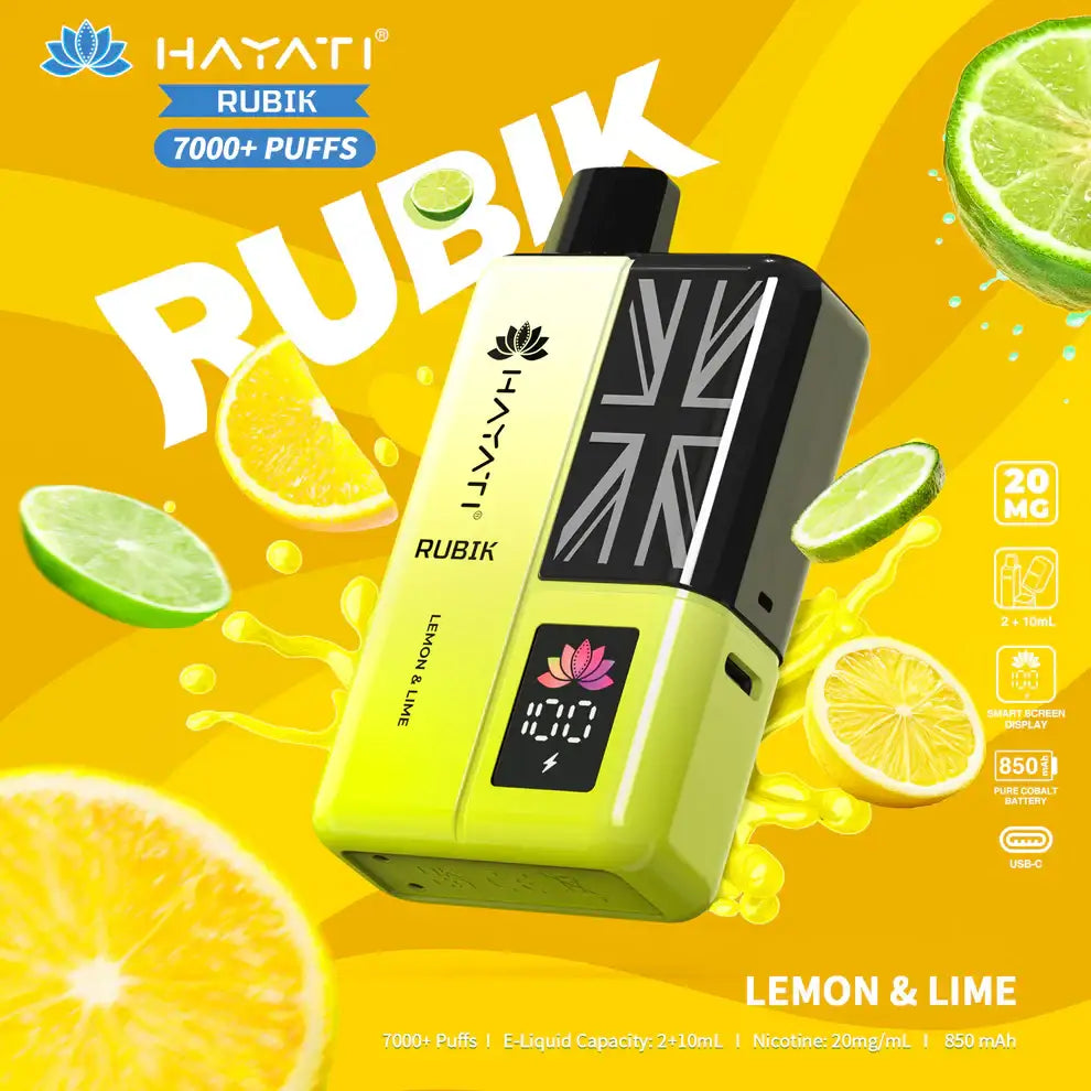 Hayati Rubik 7000 Puffs prefilled Vape Kit