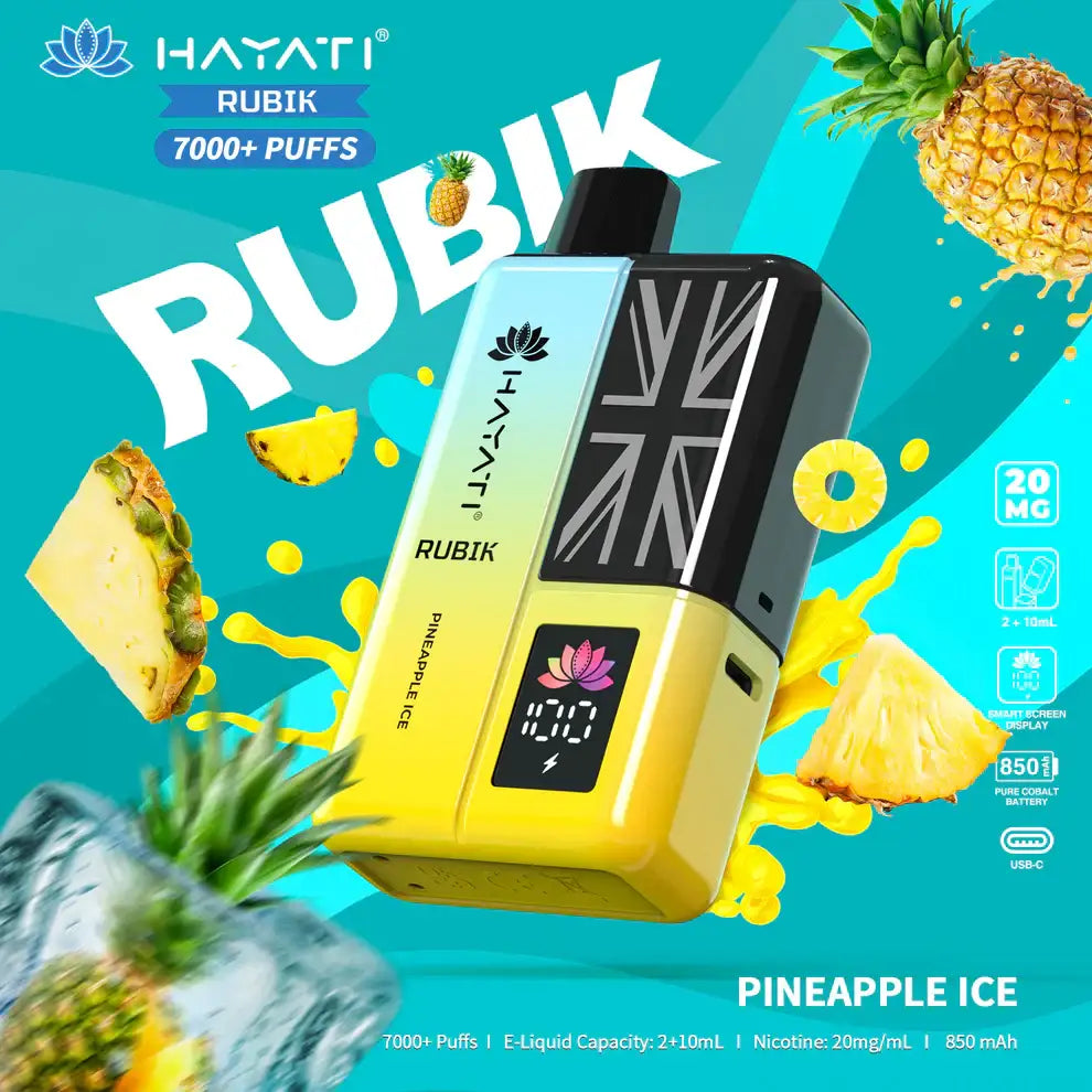 Hayati Rubik 7000 Puffs prefilled Vape Kit
