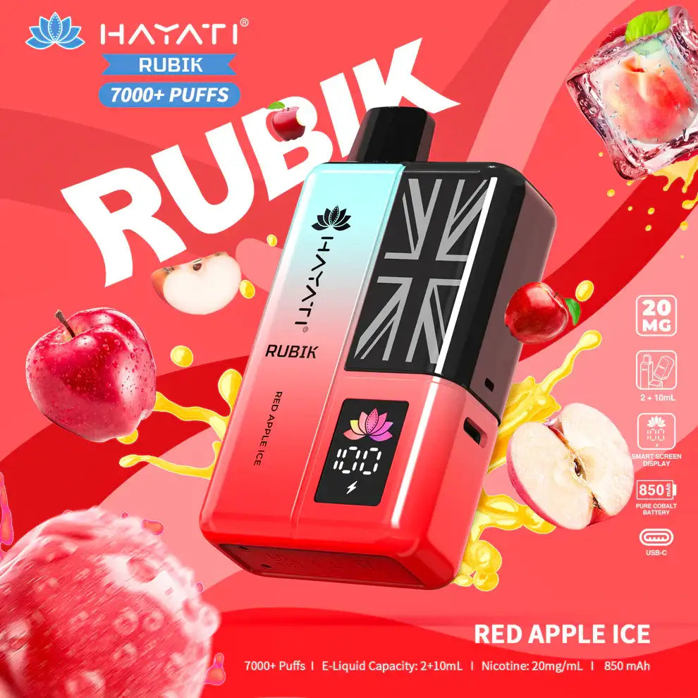 Hayati Rubik 7000 Puffs prefilled Vape Kit