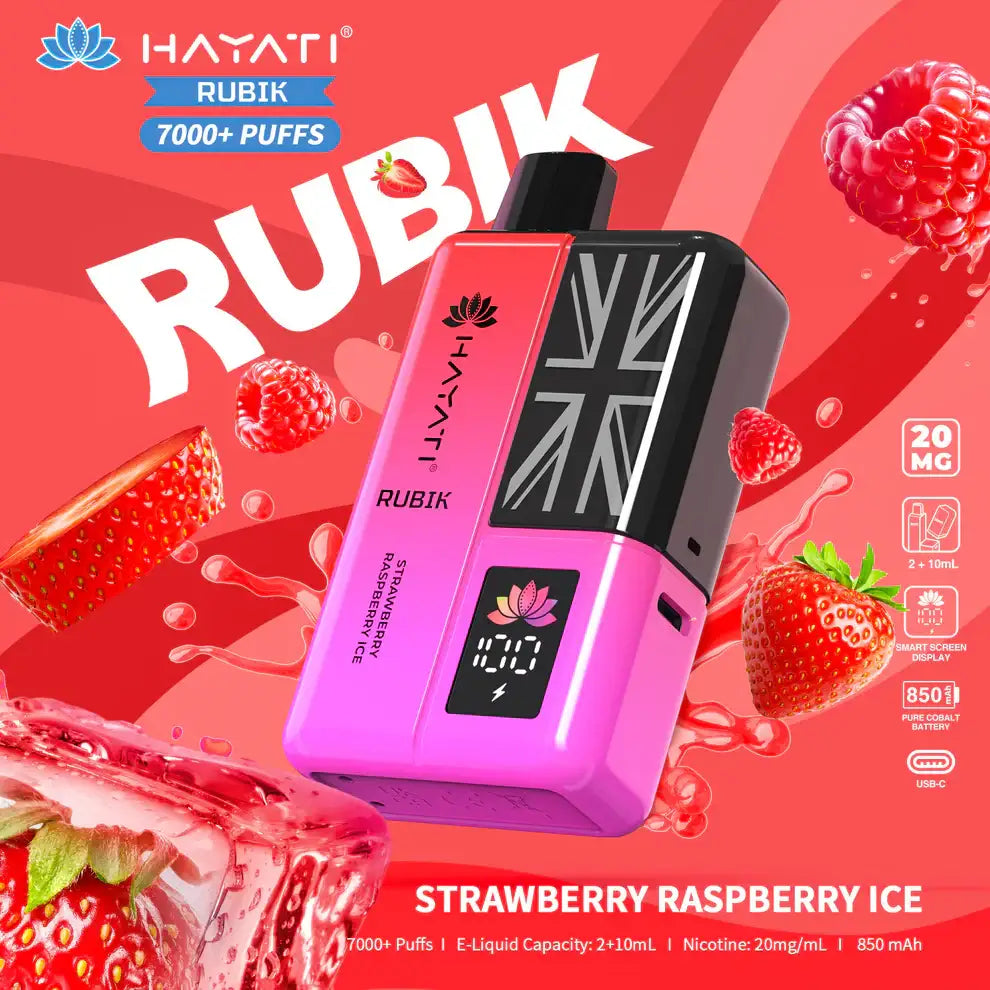 Hayati Rubik 7000 Puffs prefilled Vape Kit