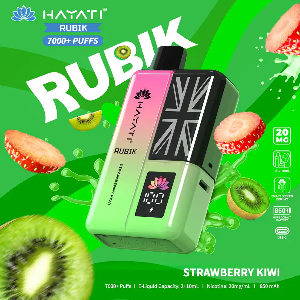 Hayati Rubik 7000 Puffs prefilled Vape Kit