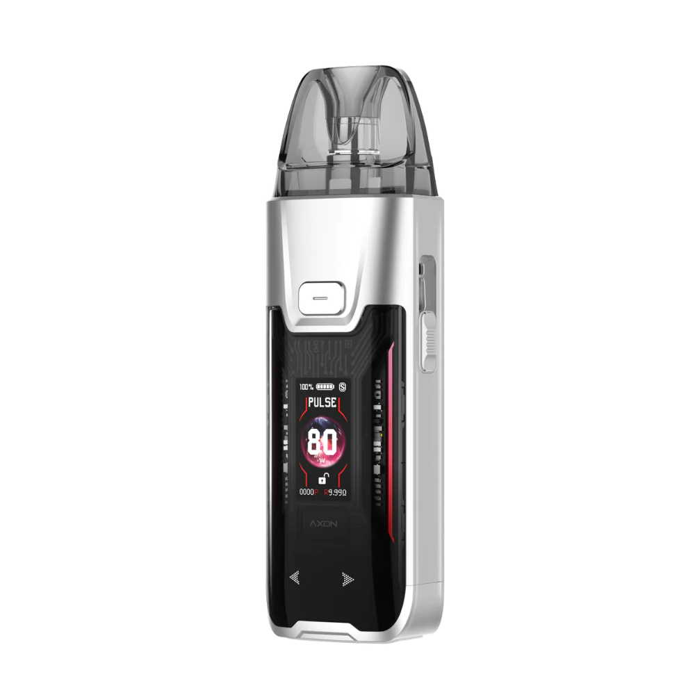 VAPORESSO LUXE XR MAX 2 Vaping device with digital display on a white background