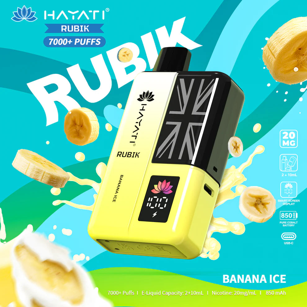 Hayati Rubik 7000 Puffs Disposable Vape Kit