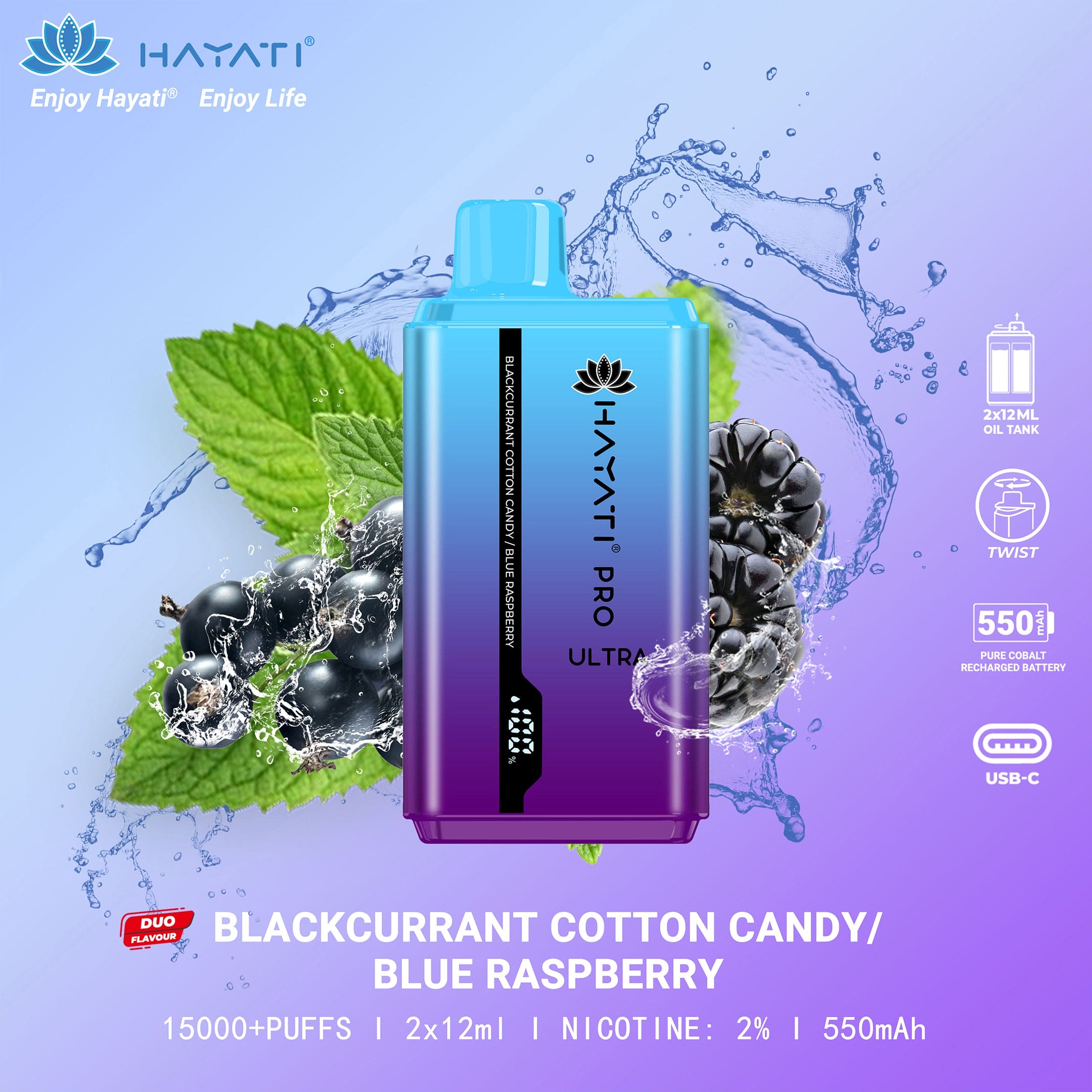 Hayati Pro Ultra 15000 Puffs Disposable Vape