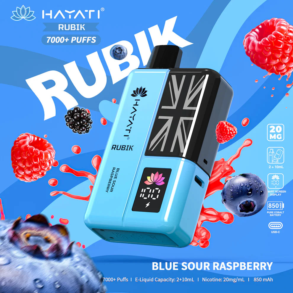 Hayati Rubik 7000 Puffs Disposable Vape Kit