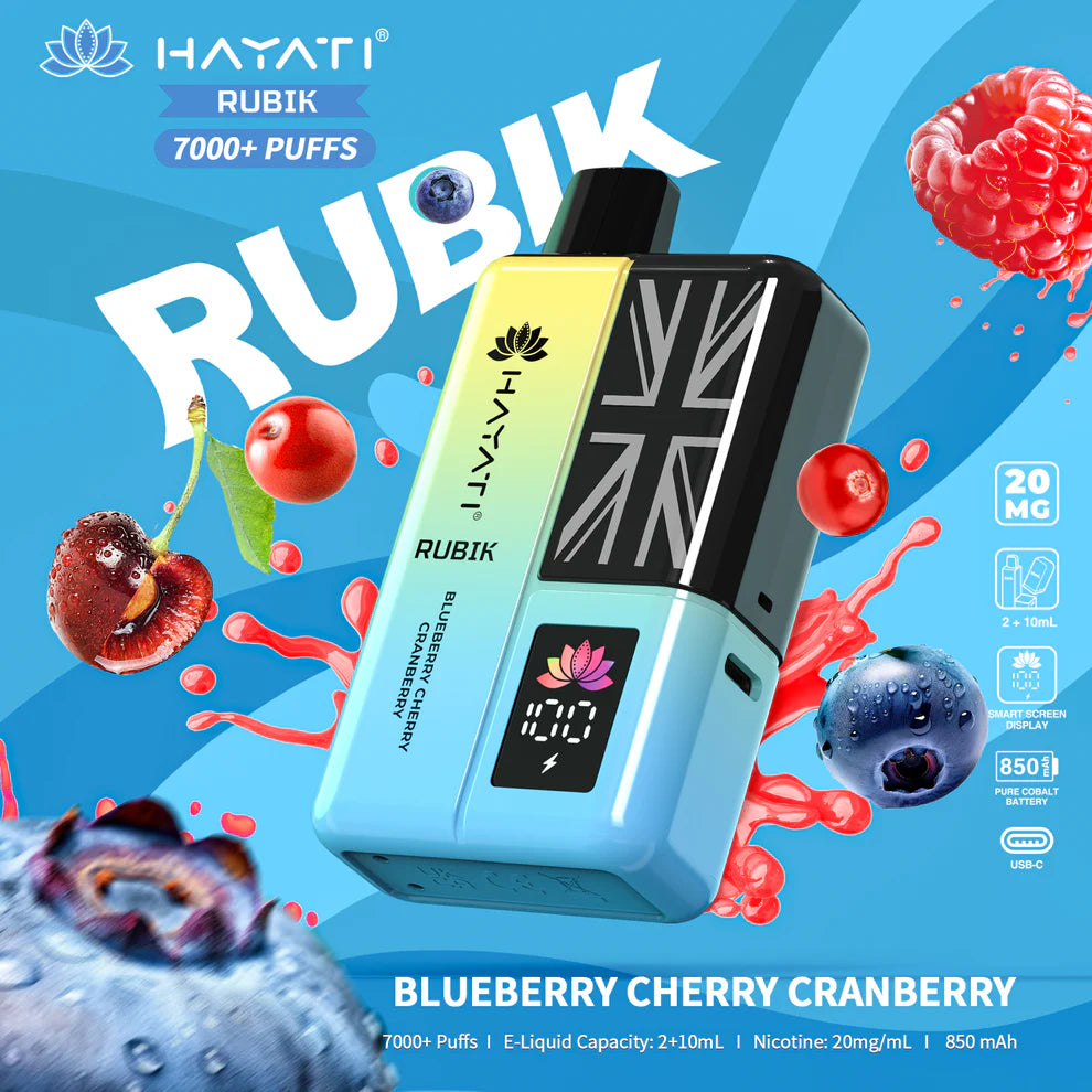 Hayati Rubik 7000 Puffs Disposable Vape Kit