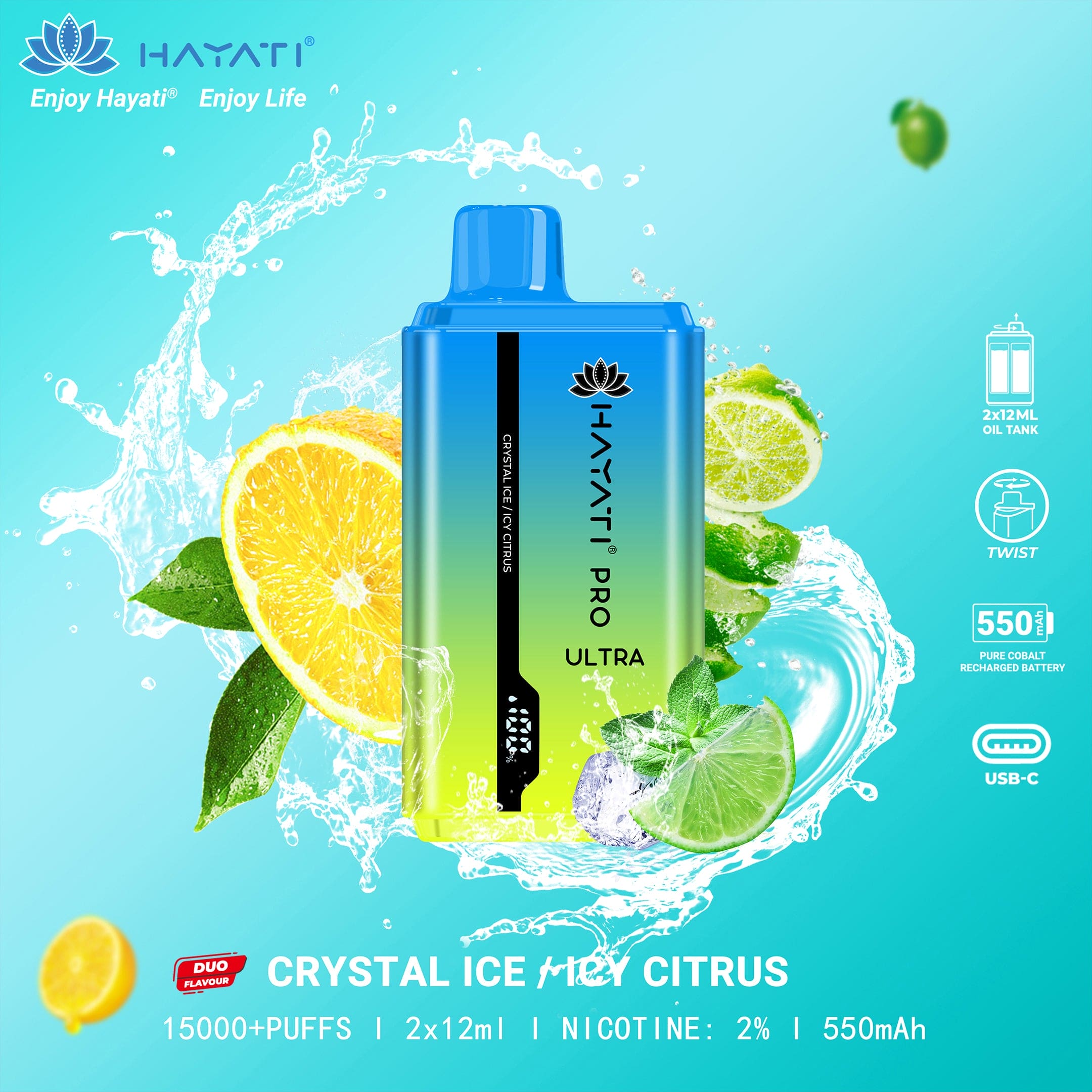 Hayati Pro Ultra 15000 Puffs Disposable Vape