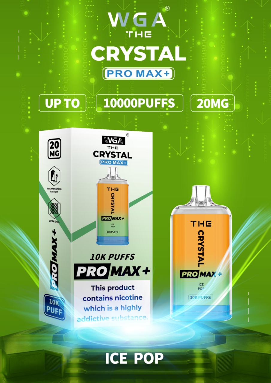 THE Crystal Pro Max 10000 Plus Puffs Disposable Vape