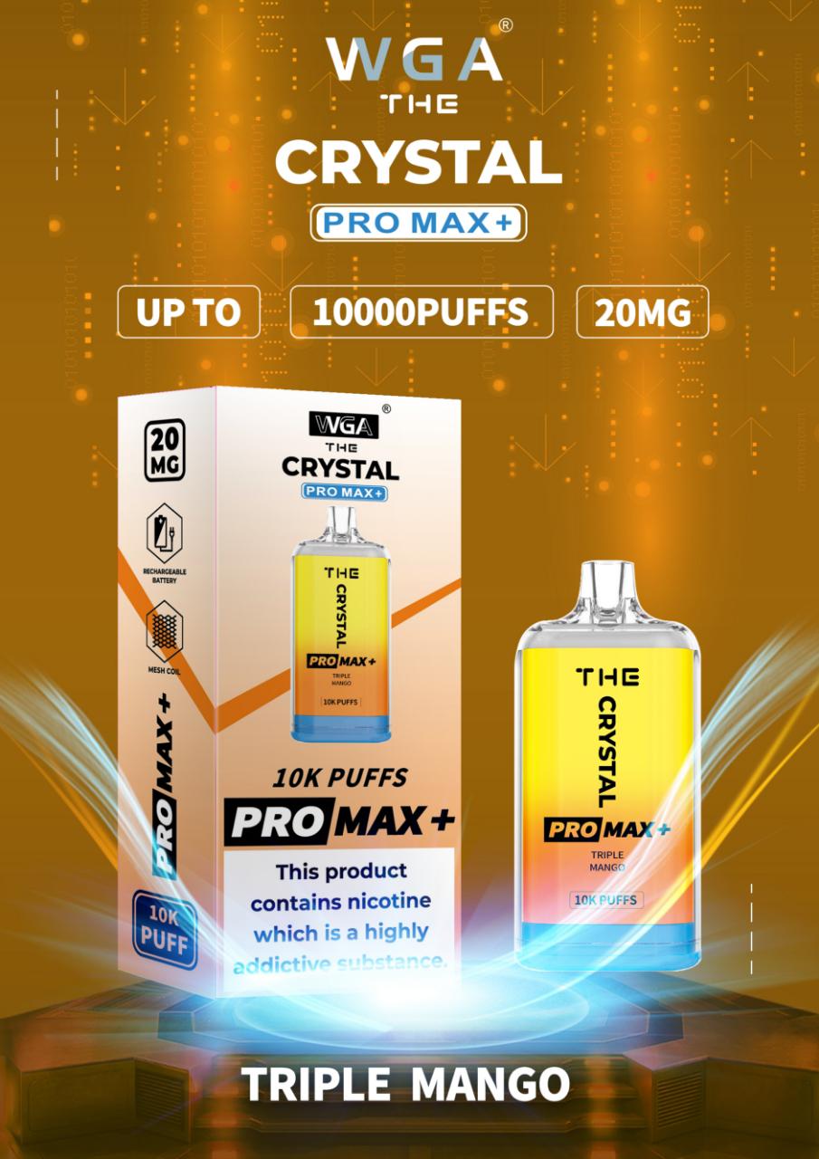 THE Crystal Pro Max 10000 Plus Puffs Disposable Vape