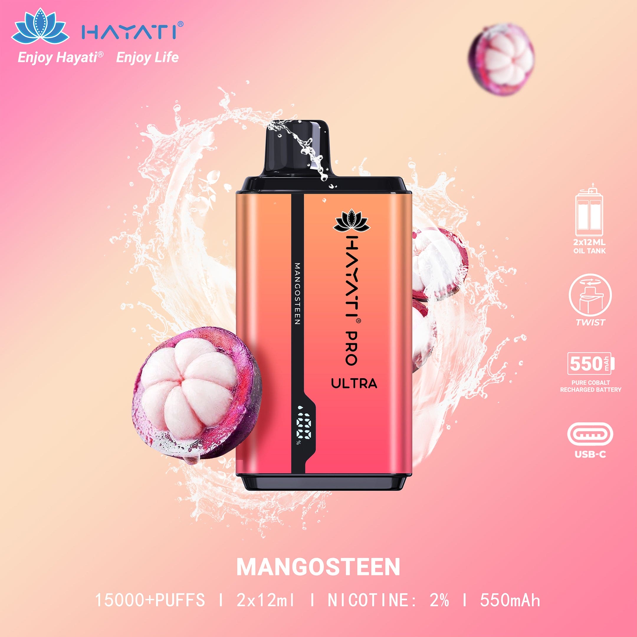 Hayati Pro Ultra 15000 Puffs Disposable Vape