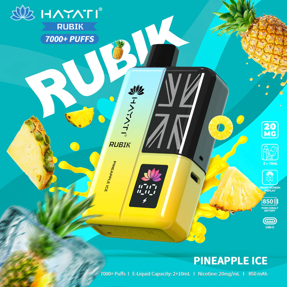 Hayati Rubik 7000 Puffs Disposable Vape Kit