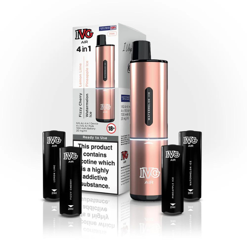 IVG Air 4-in-1 Rechargeable Pod Vape | 3 For £29.99