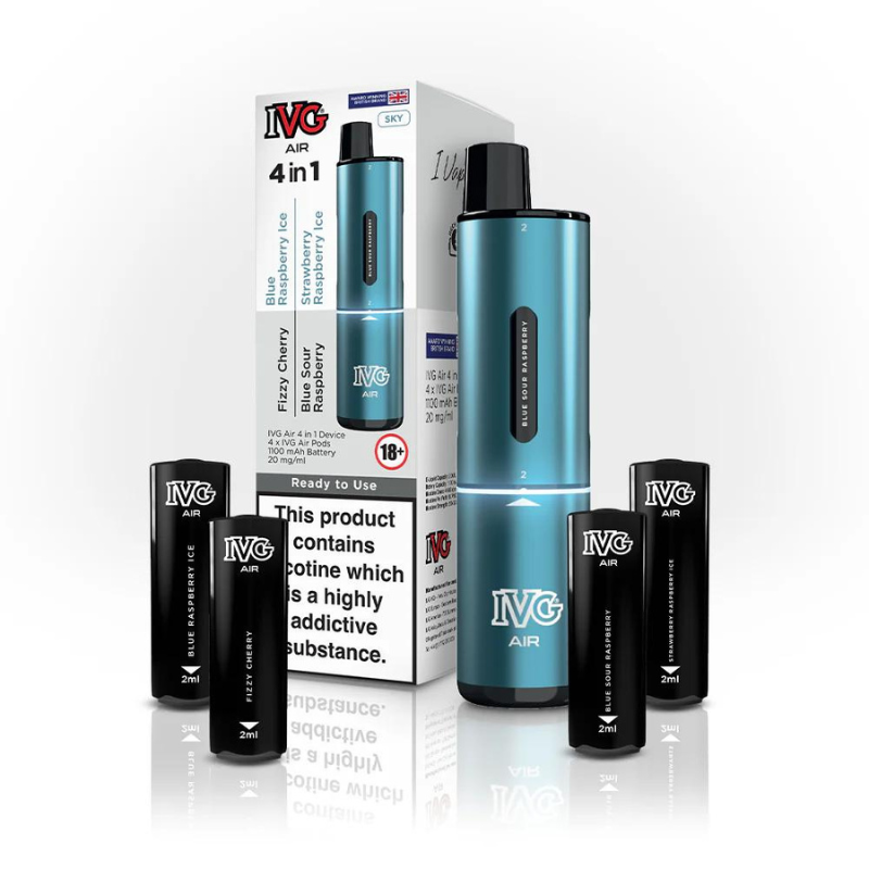 IVG Air 4-in-1 Rechargeable Pod Vape | 3 For £29.99