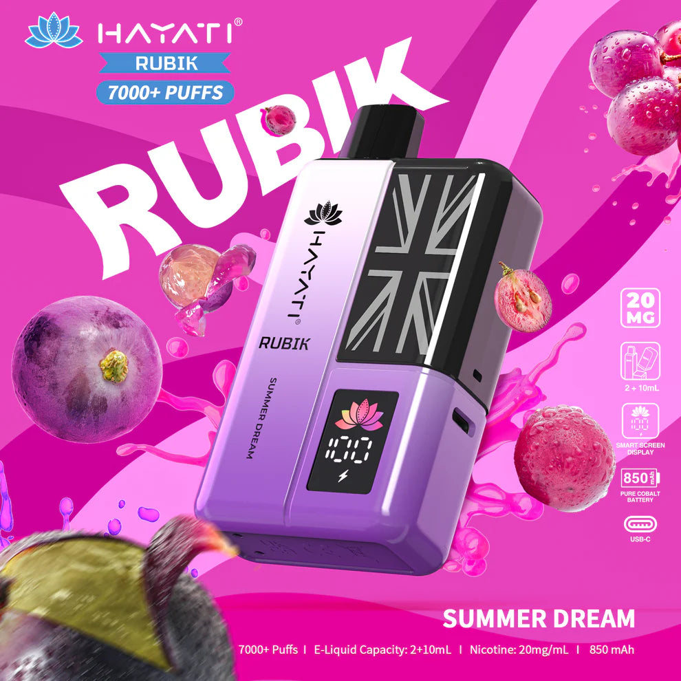 Hayati Rubik 7000 Puffs Disposable Vape Kit