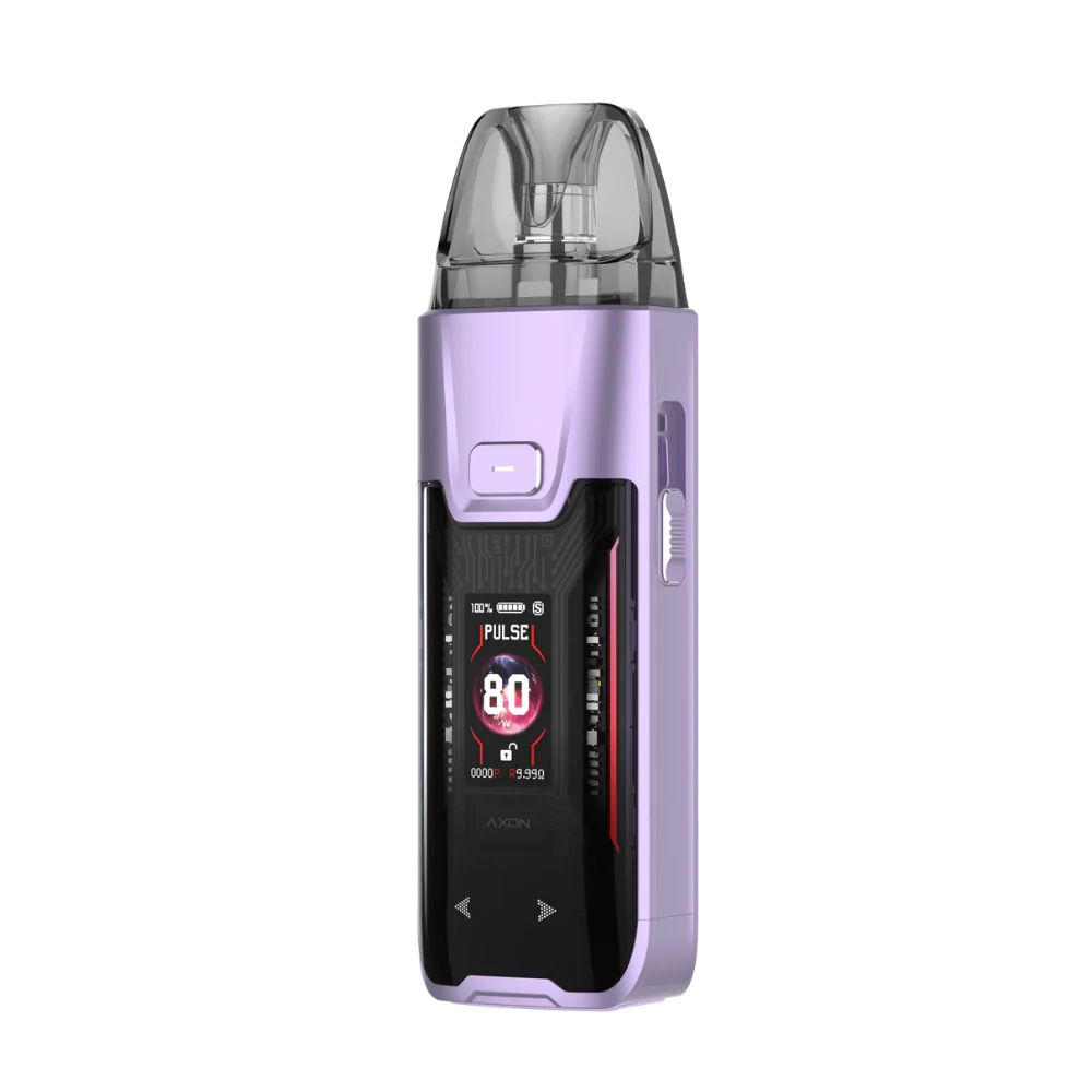 VAPORESSO LUXE XR MAX 2 Vaping device with digital display on a white background