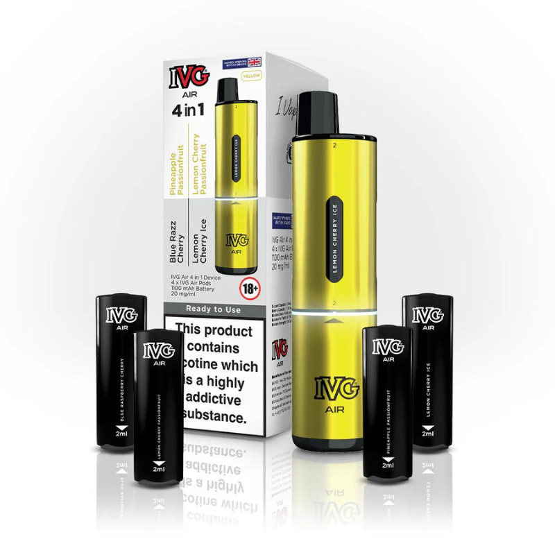 IVG Air 4-in-1 Rechargeable Pod Vape | 3 For £29.99