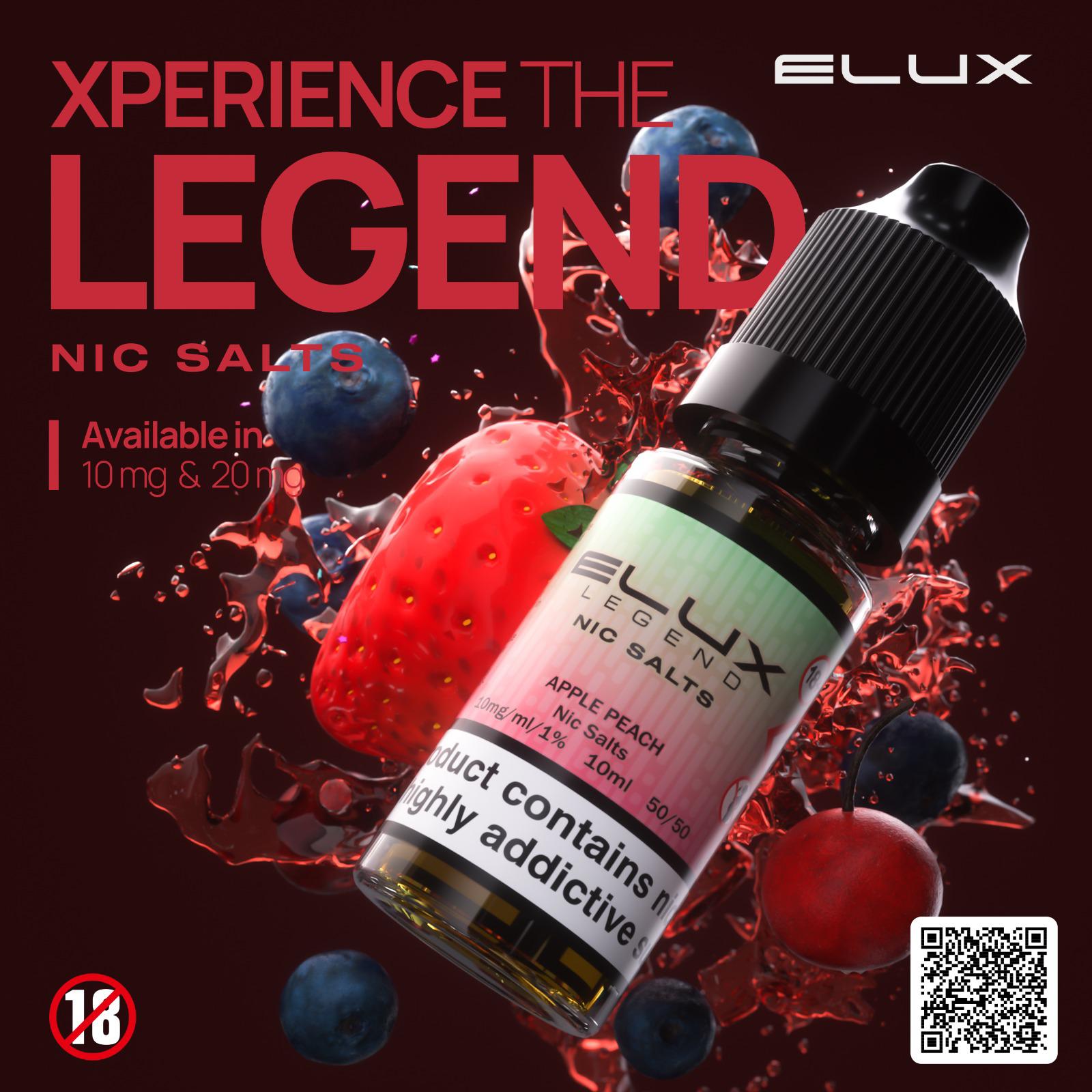 Elux Legend Nic Salt-10ml | 4 For £10