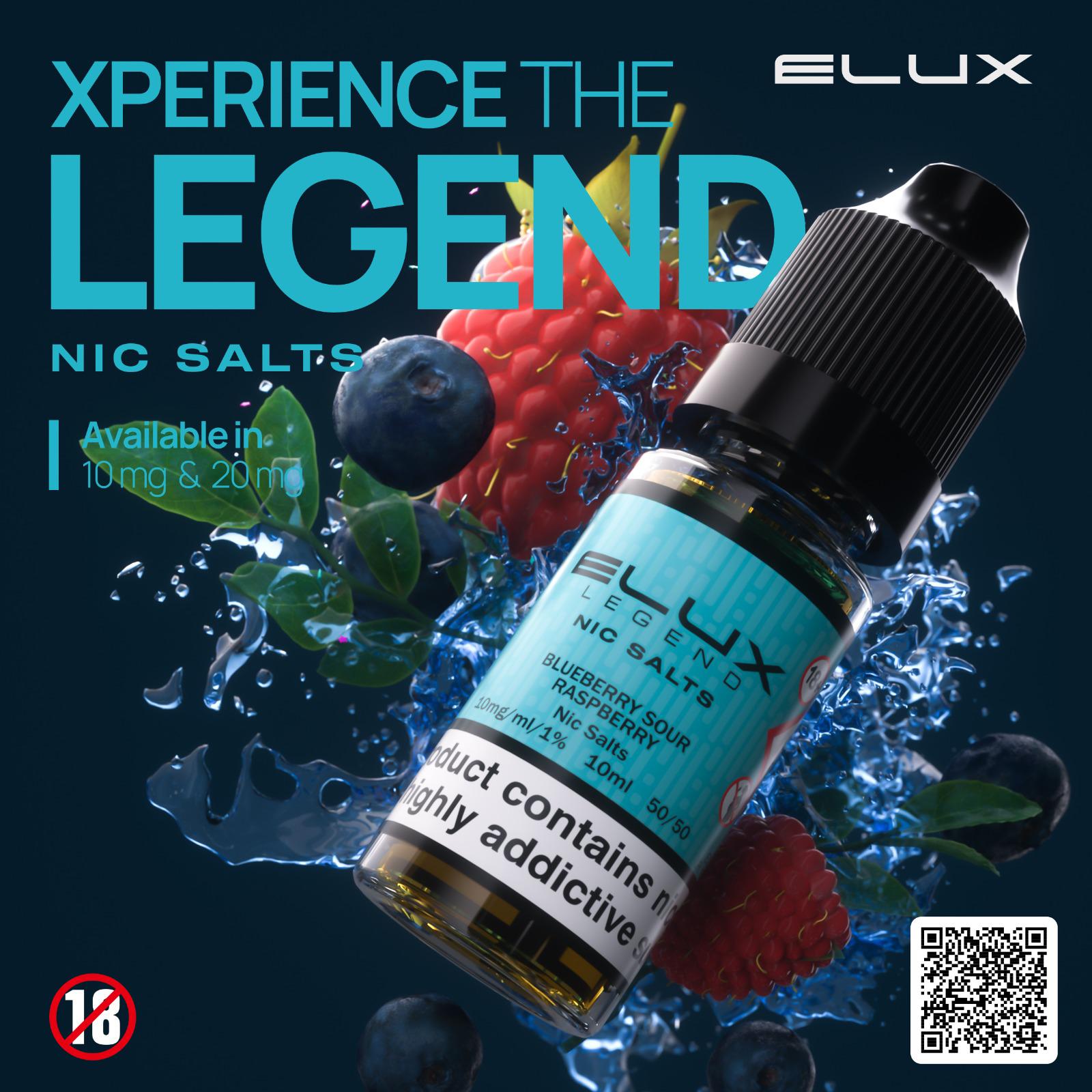 Elux Legend Nic Salt-10ml | 4 For £10