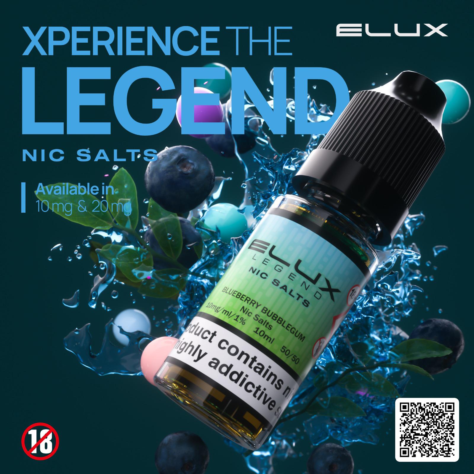 Elux Legend Nic Salt-10ml | 4 For £10